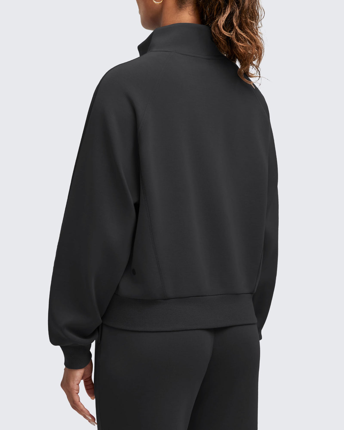 Smoofit Mock Neck Zip Up Pockets Jackets