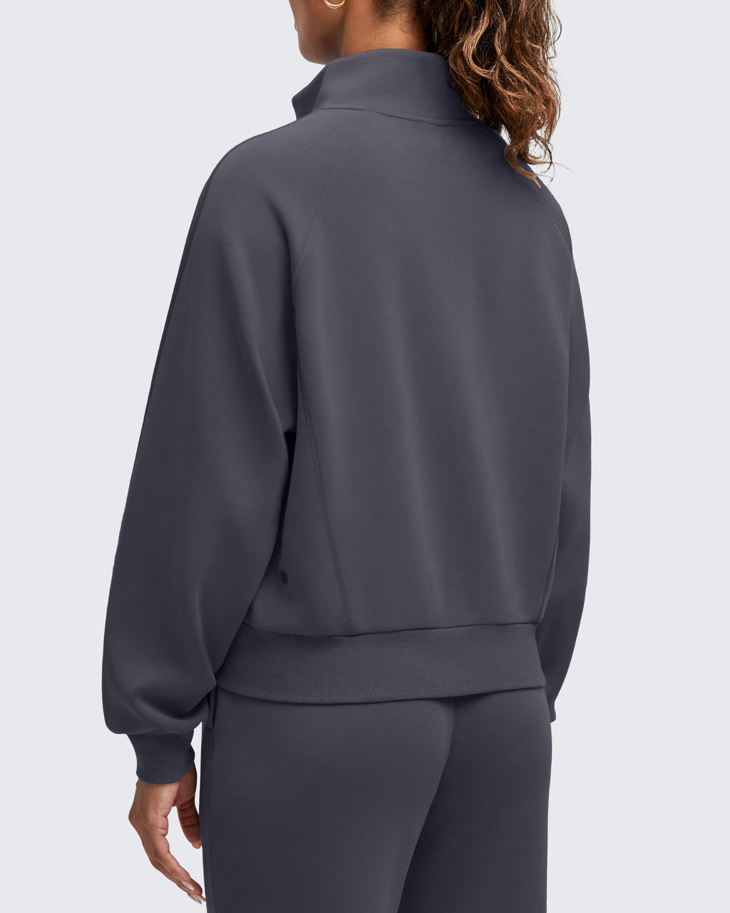Smoofit Mock Neck Zip Up Pockets Jackets