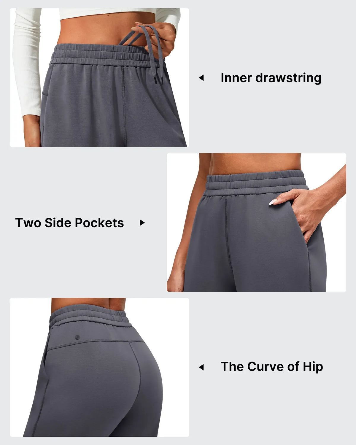 Smoofit Modal Cinch Bottom Inner Drawstring Joggers