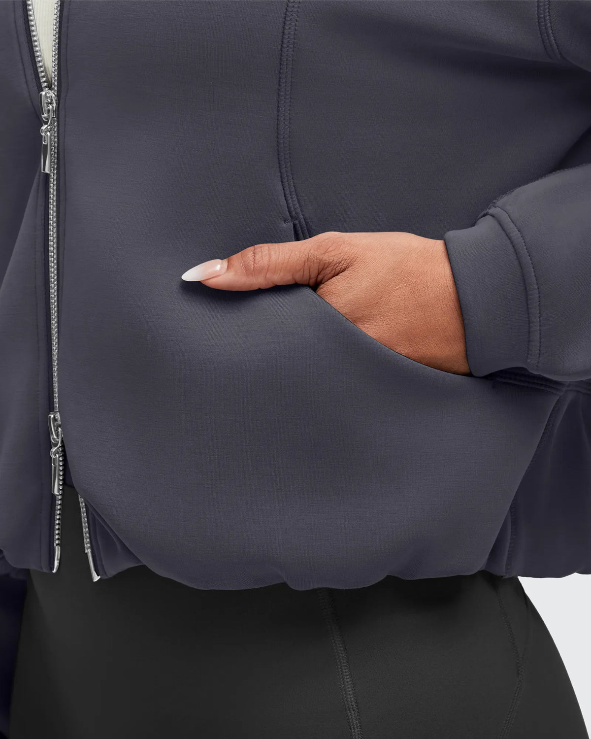 Smoofit Two-Way Full Zip Modal Hoodie Jackets