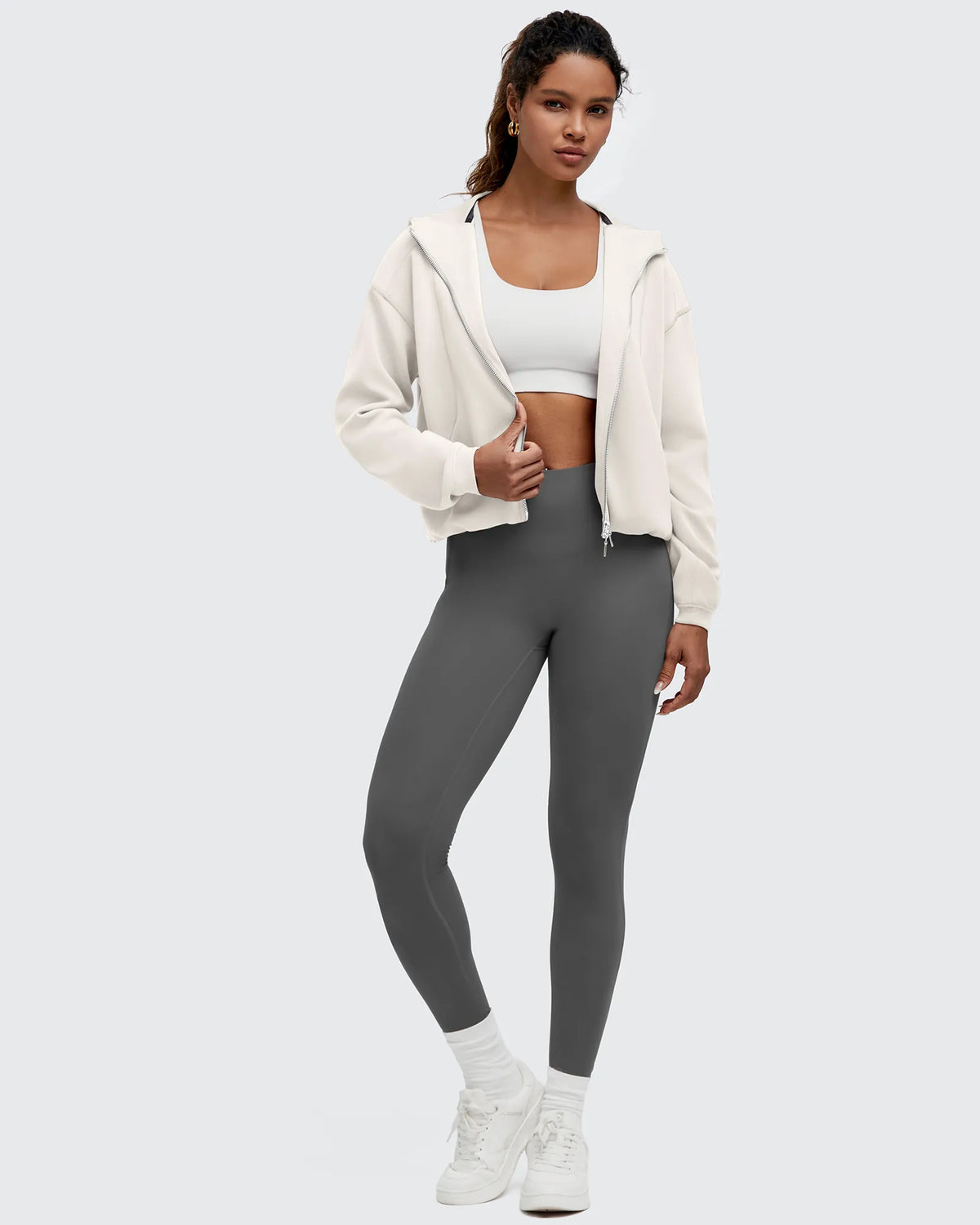 Smoofit Two-Way Full Zip Modal Hoodie Jackets