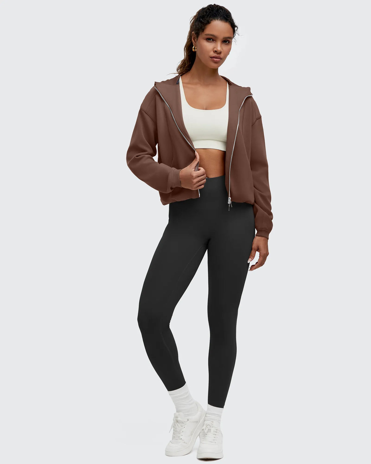 Smoofit Two-Way Full Zip Modal Hoodie Jackets