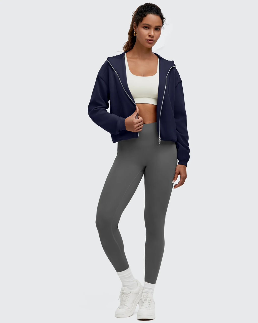 Smoofit Two-Way Full Zip Modal Hoodie Jackets