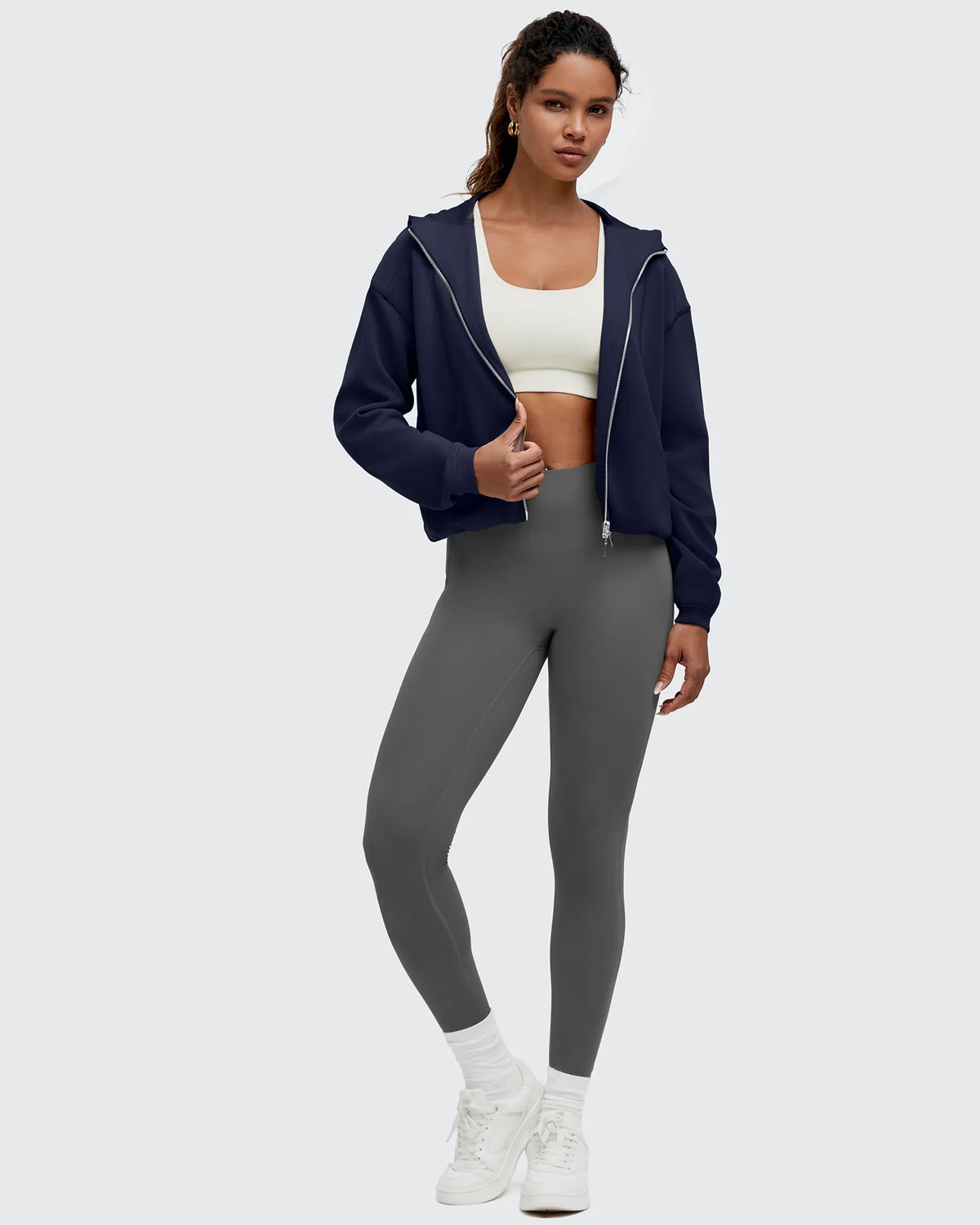 Smoofit Two-Way Full Zip Modal Hoodie Jackets