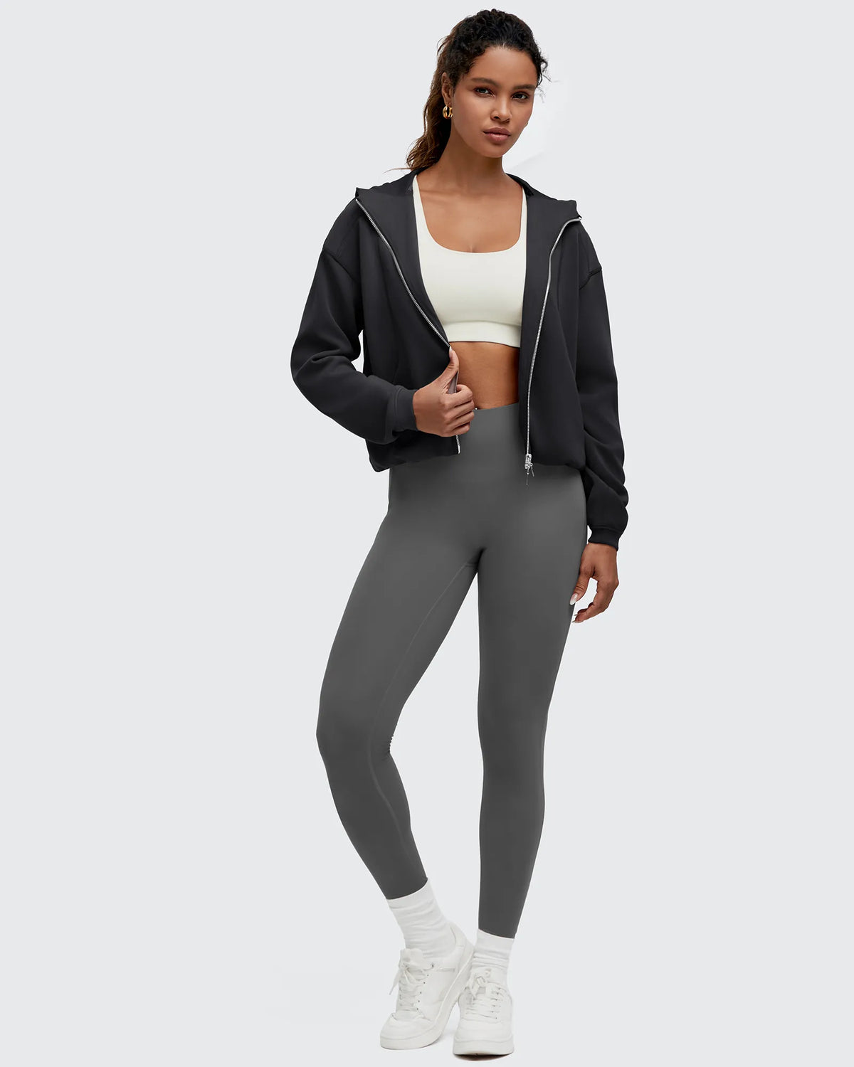 Smoofit Two-Way Full Zip Modal Hoodie Jackets
