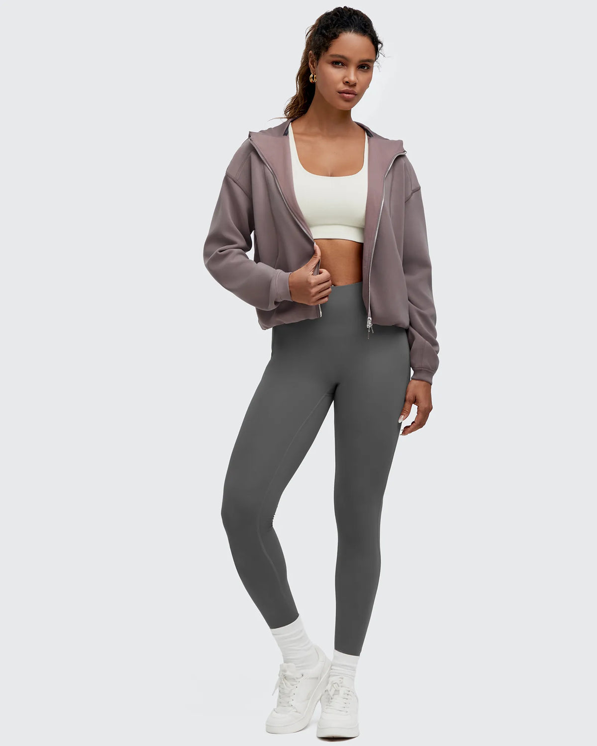 Smoofit Two-Way Full Zip Modal Hoodie Jackets