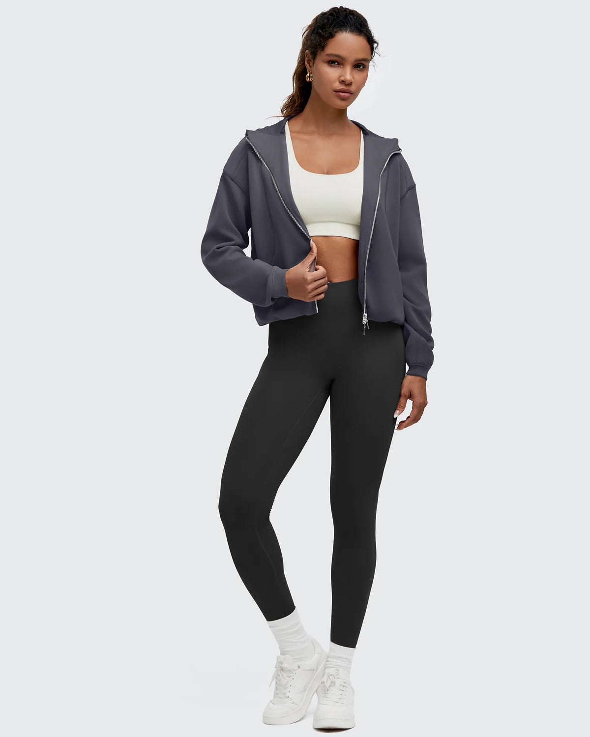 Smoofit Two-Way Full Zip Modal Hoodie Jackets