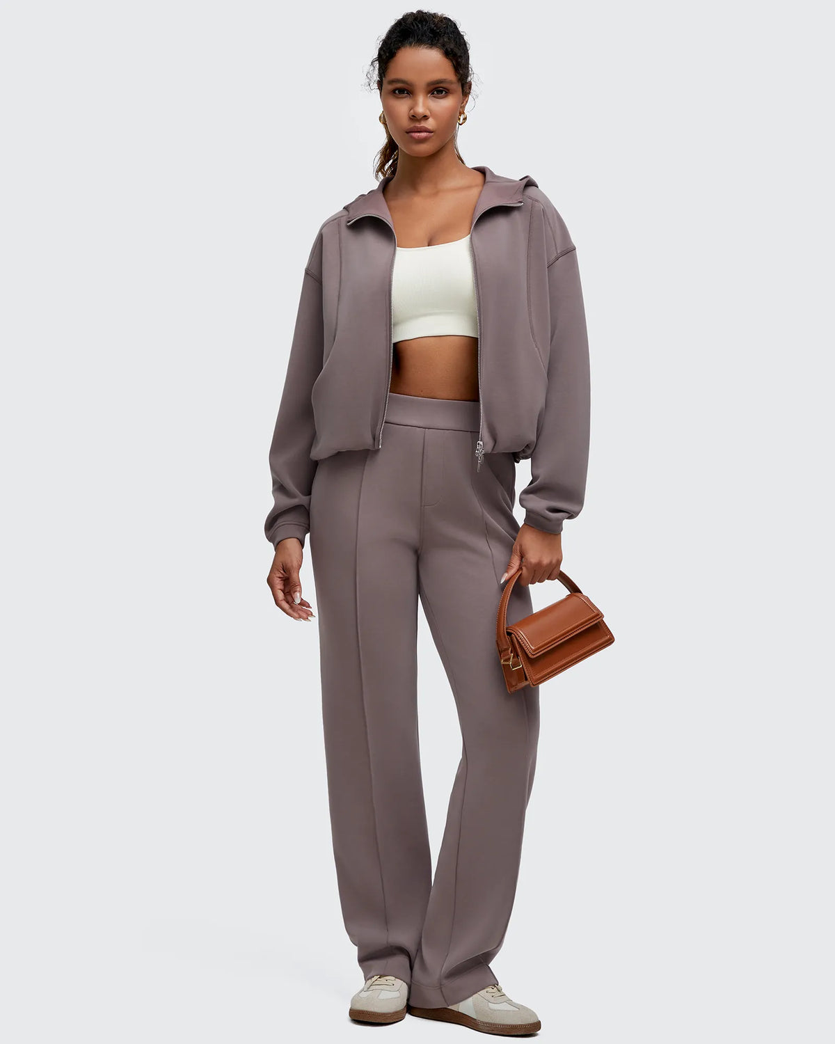 Smoofit Two-Way Full Zip Modal Hoodie Jackets