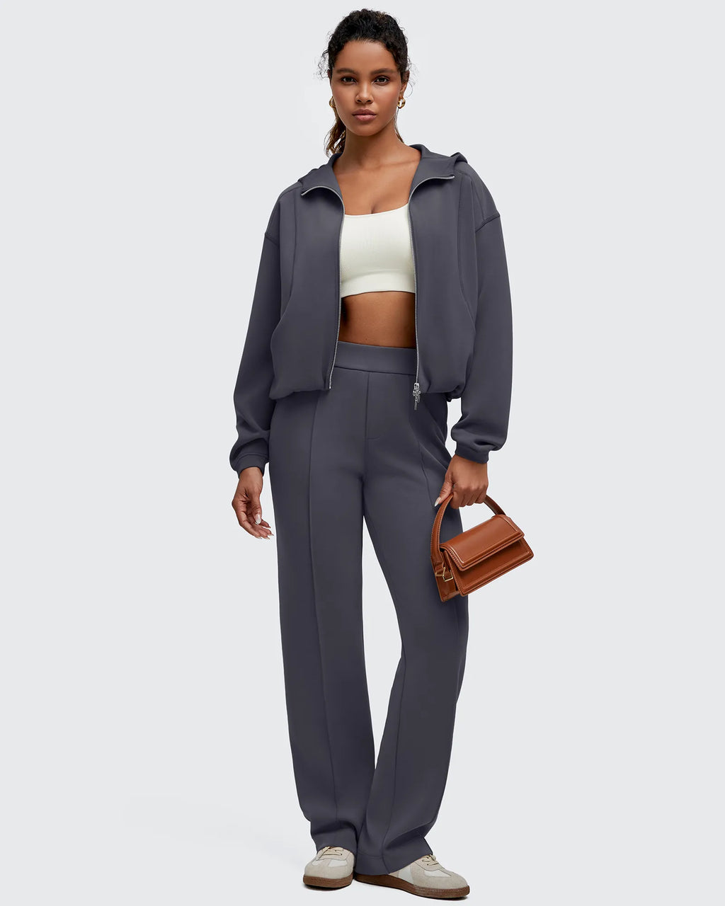 Smoofit Two-Way Full Zip Modal Hoodie Jackets