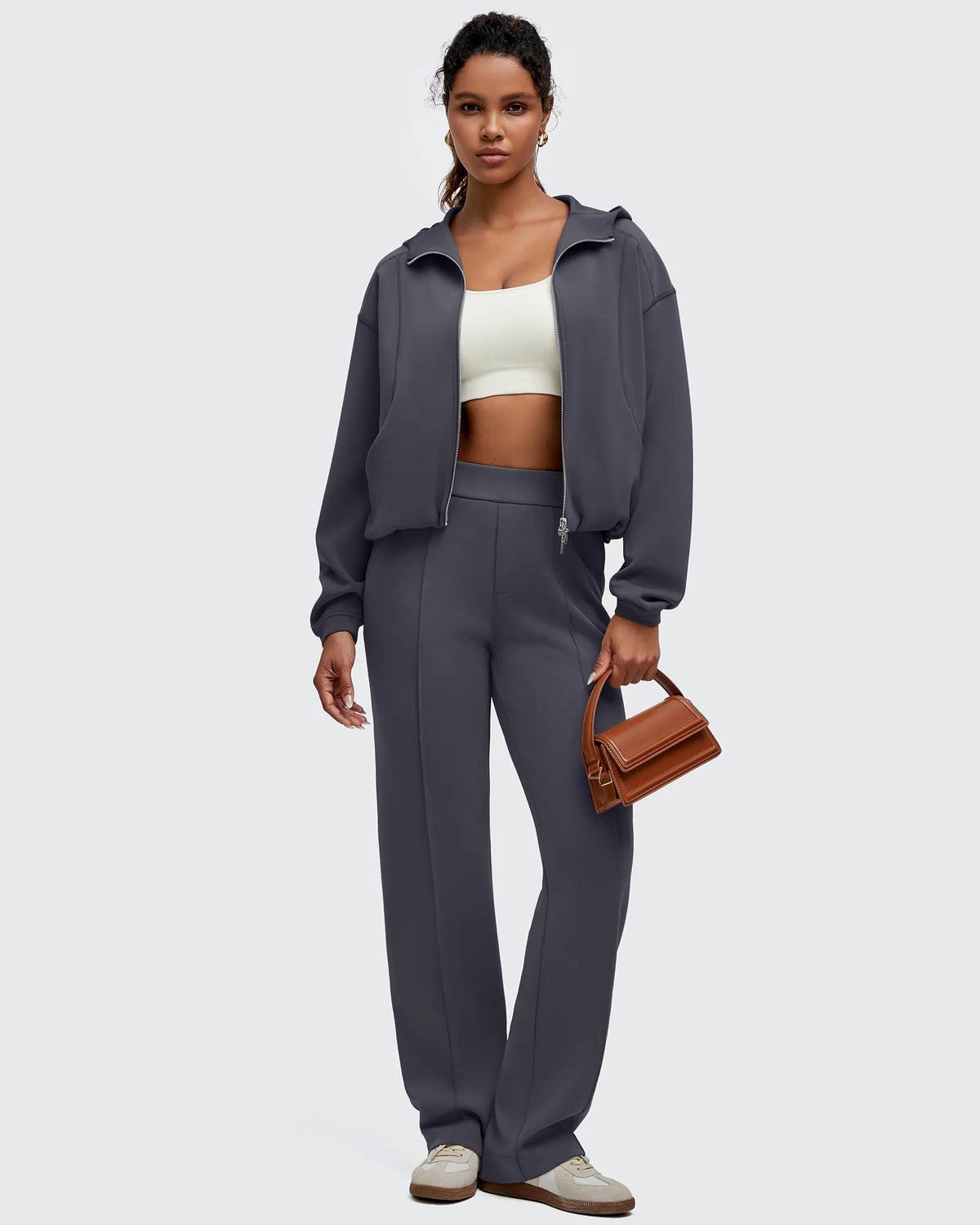 Smoofit Two-Way Full Zip Modal Hoodie Jackets