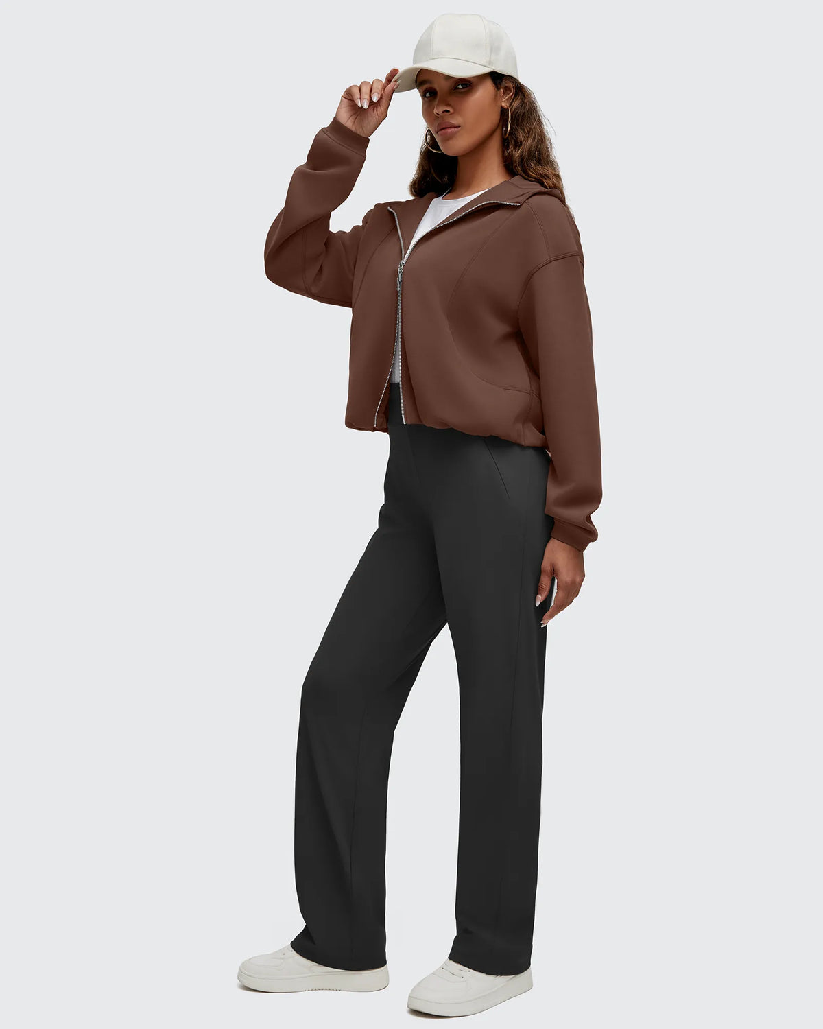 Smoofit Two-Way Full Zip Modal Hoodie Jackets