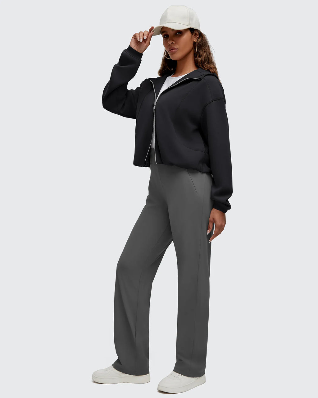 Smoofit Two-Way Full Zip Modal Hoodie Jackets