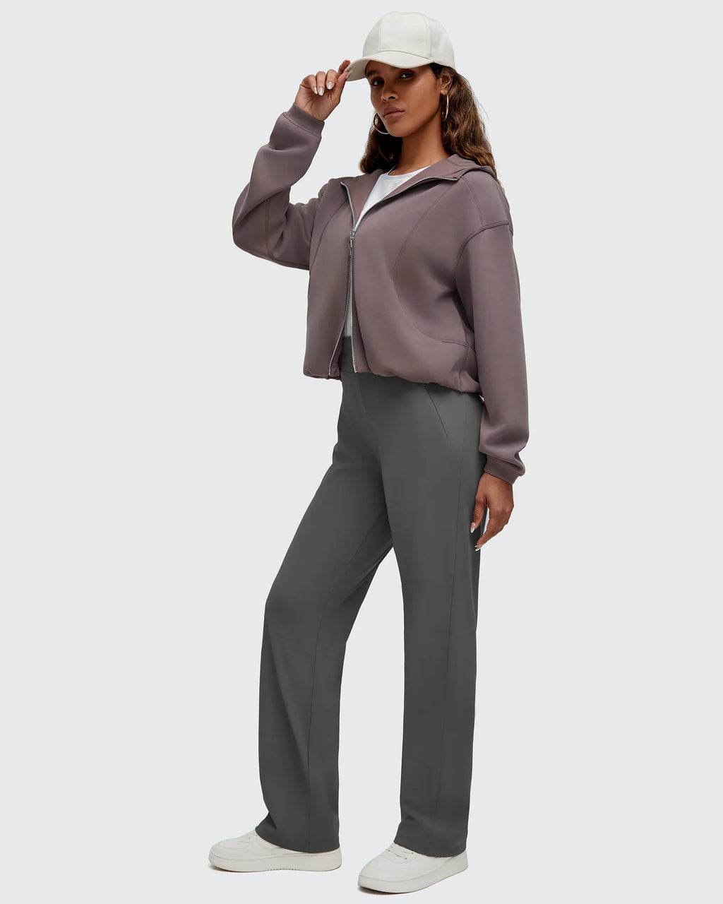 Smoofit Two-Way Full Zip Modal Hoodie Jackets