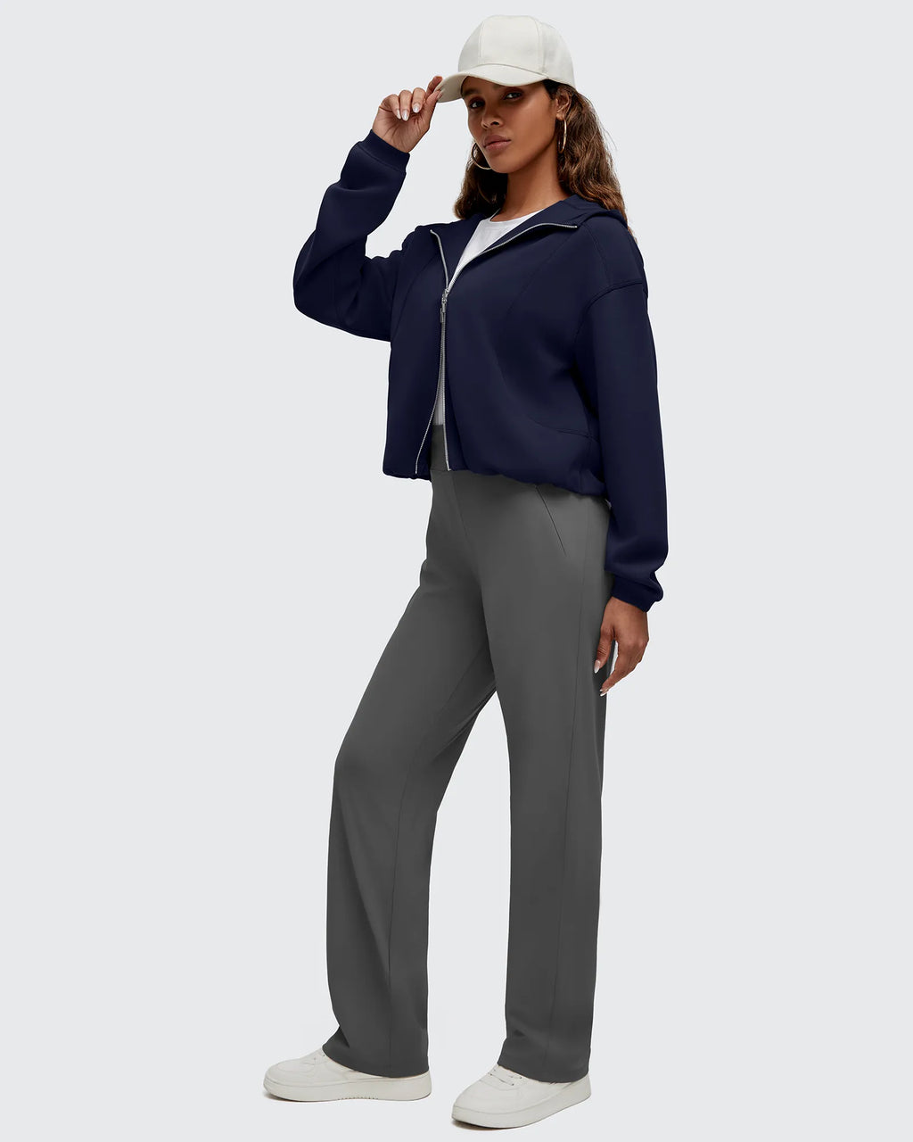 Smoofit Two-Way Full Zip Modal Hoodie Jackets
