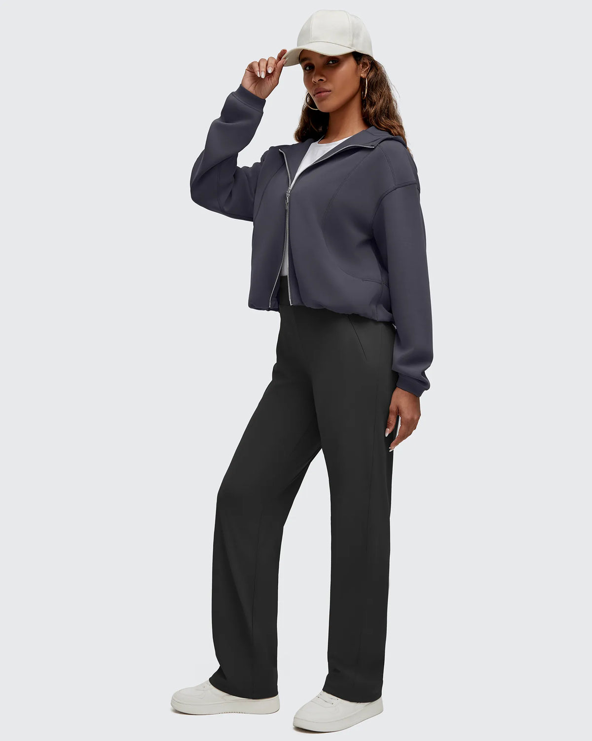 Smoofit Two-Way Full Zip Modal Hoodie Jackets