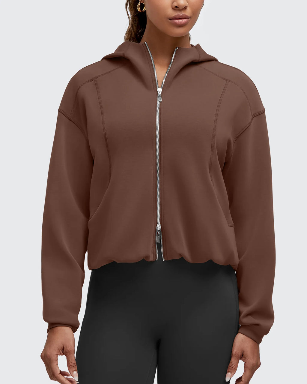 Smoofit Two-Way Full Zip Modal Hoodie Jackets
