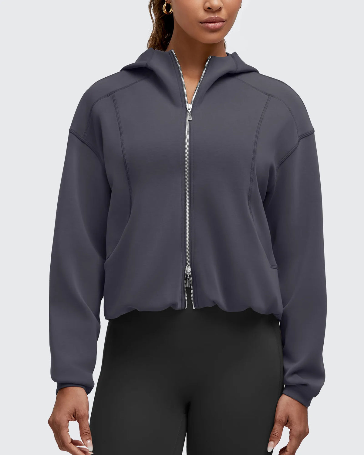 Smoofit Two-Way Full Zip Modal Hoodie Jackets