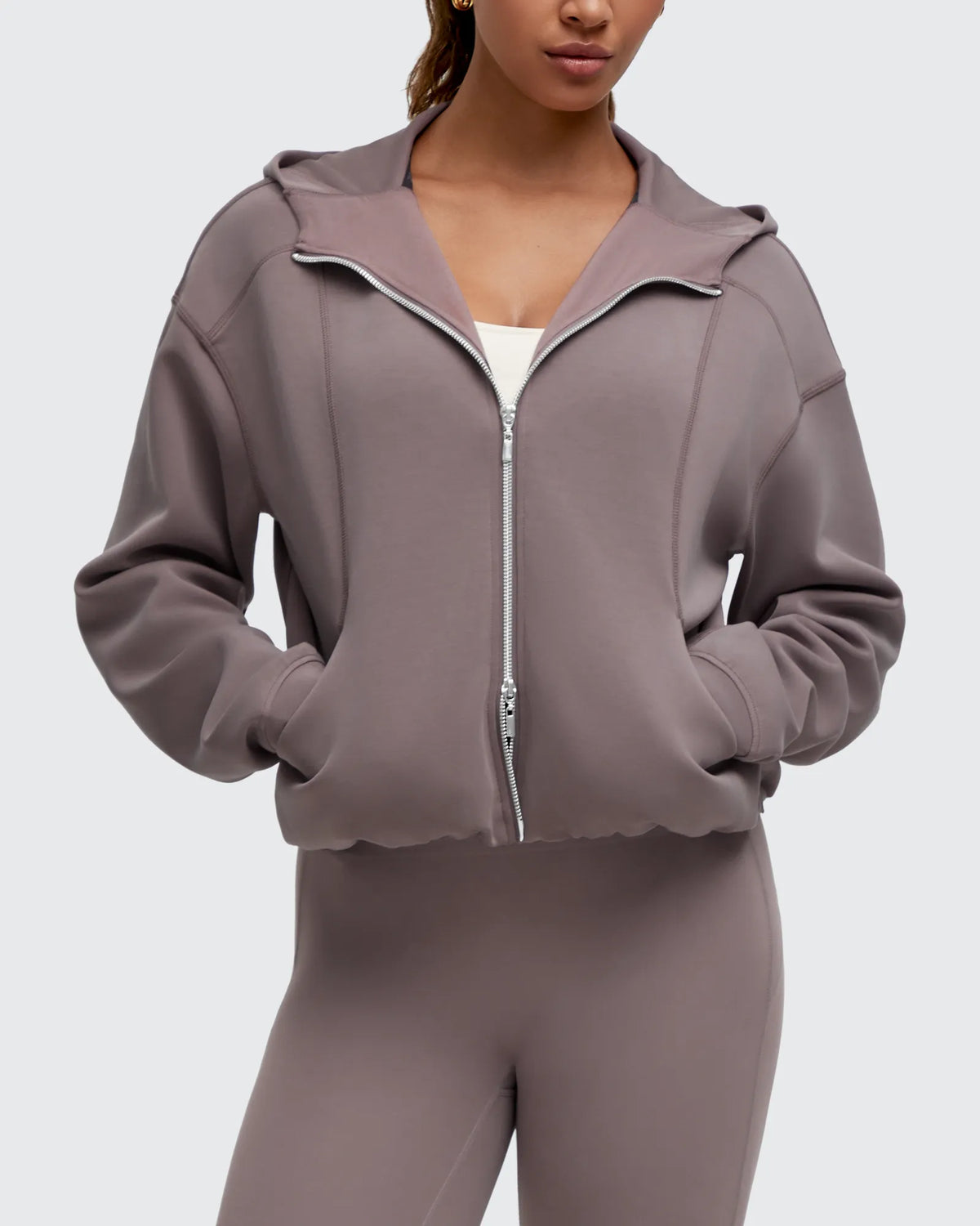 Smoofit Two-Way Full Zip Modal Hoodie Jackets
