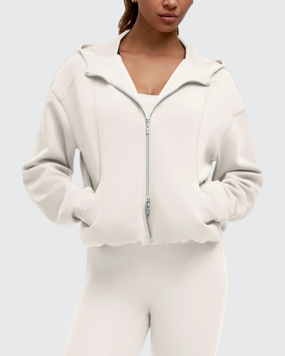 Smoofit Two-Way Full Zip Modal Hoodie Jackets