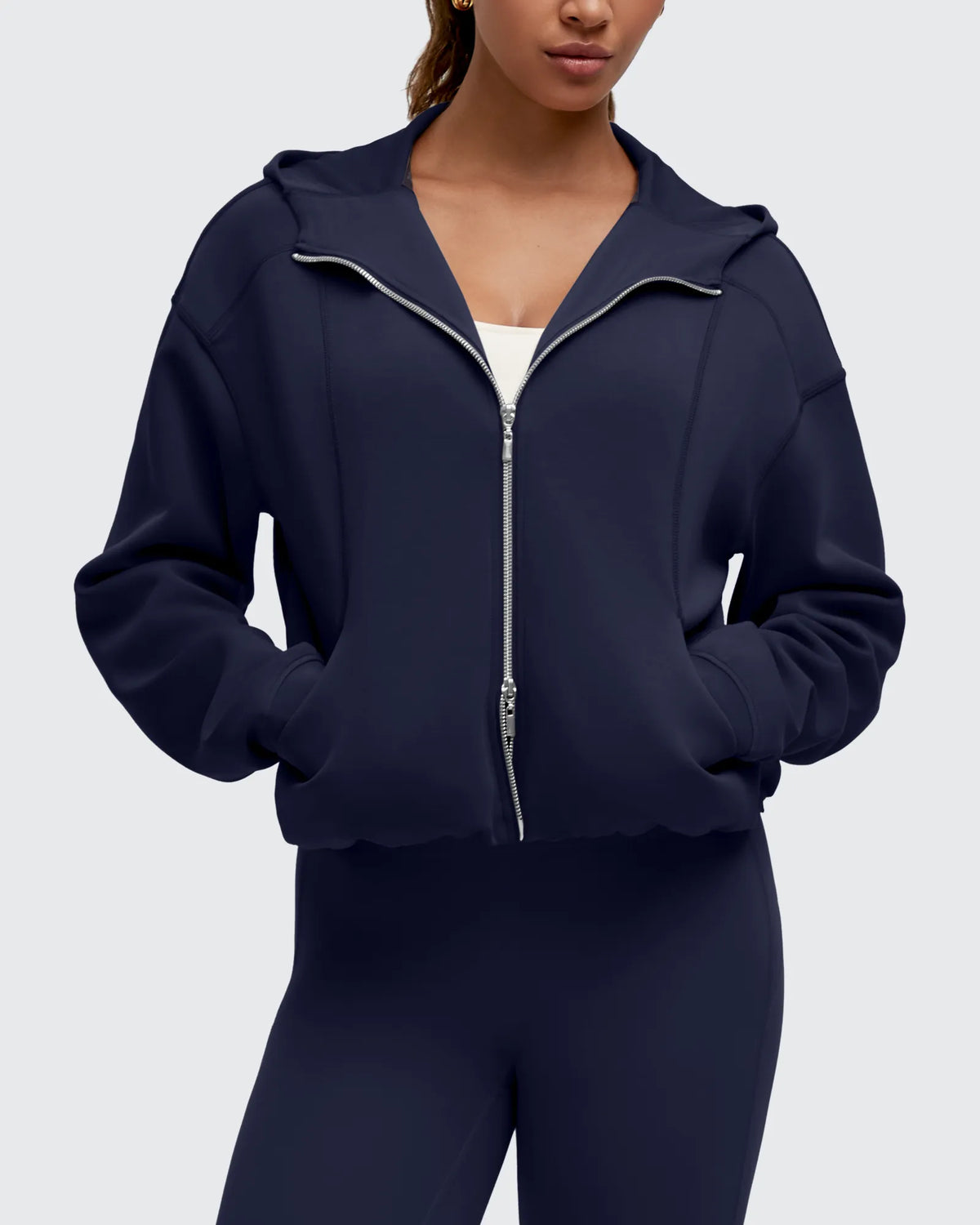 Smoofit Two-Way Full Zip Modal Hoodie Jackets