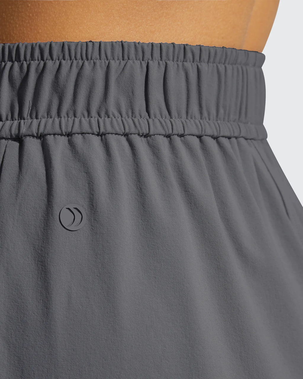 Strowen Elastic Waist Wide Leg A Line Shorts 4''