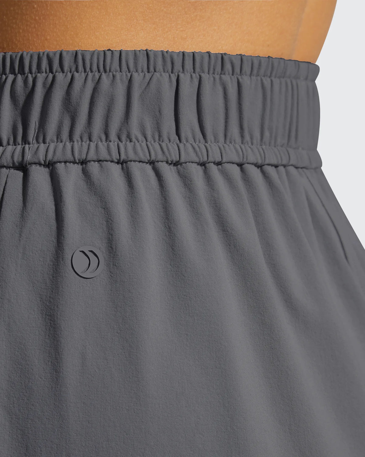 Strowen Elastic Waist Wide Leg A Line Shorts 4''