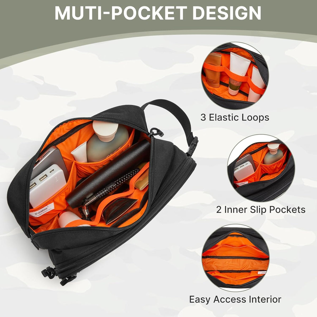 Toiletry Bag for Men, Travel Toiletry Organizer