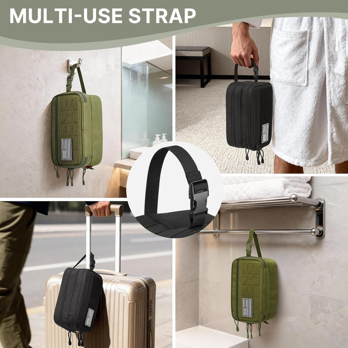Toiletry Bag for Men, Travel Toiletry Organizer