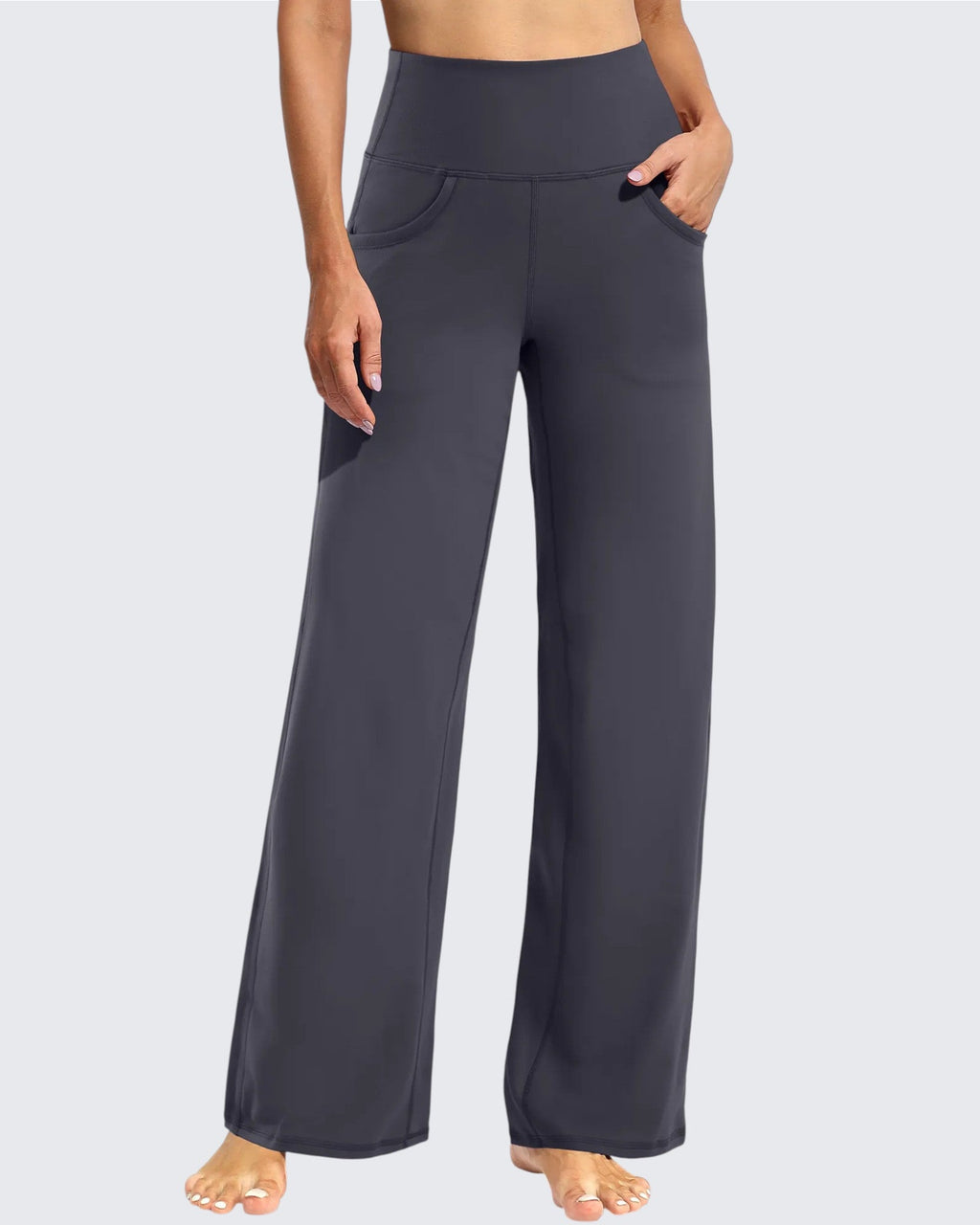Wide Leg Pants Woman Yoga Pants with Pockets Tall