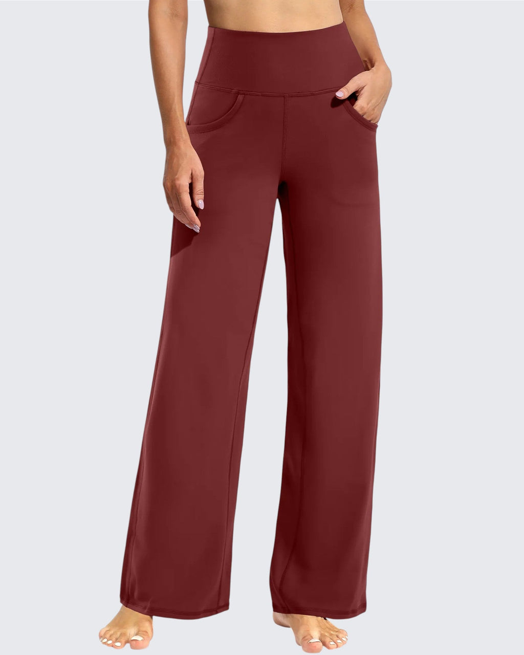 Wide Leg Pants Woman Yoga Pants with Pockets Tall