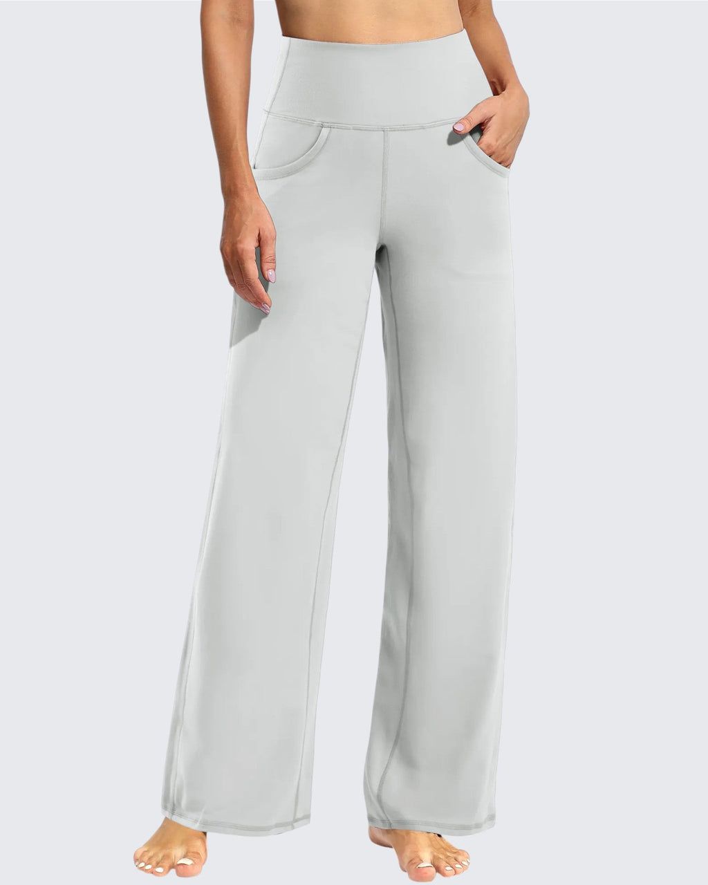 Wide Leg Pants Woman Yoga Pants with Pockets Regular