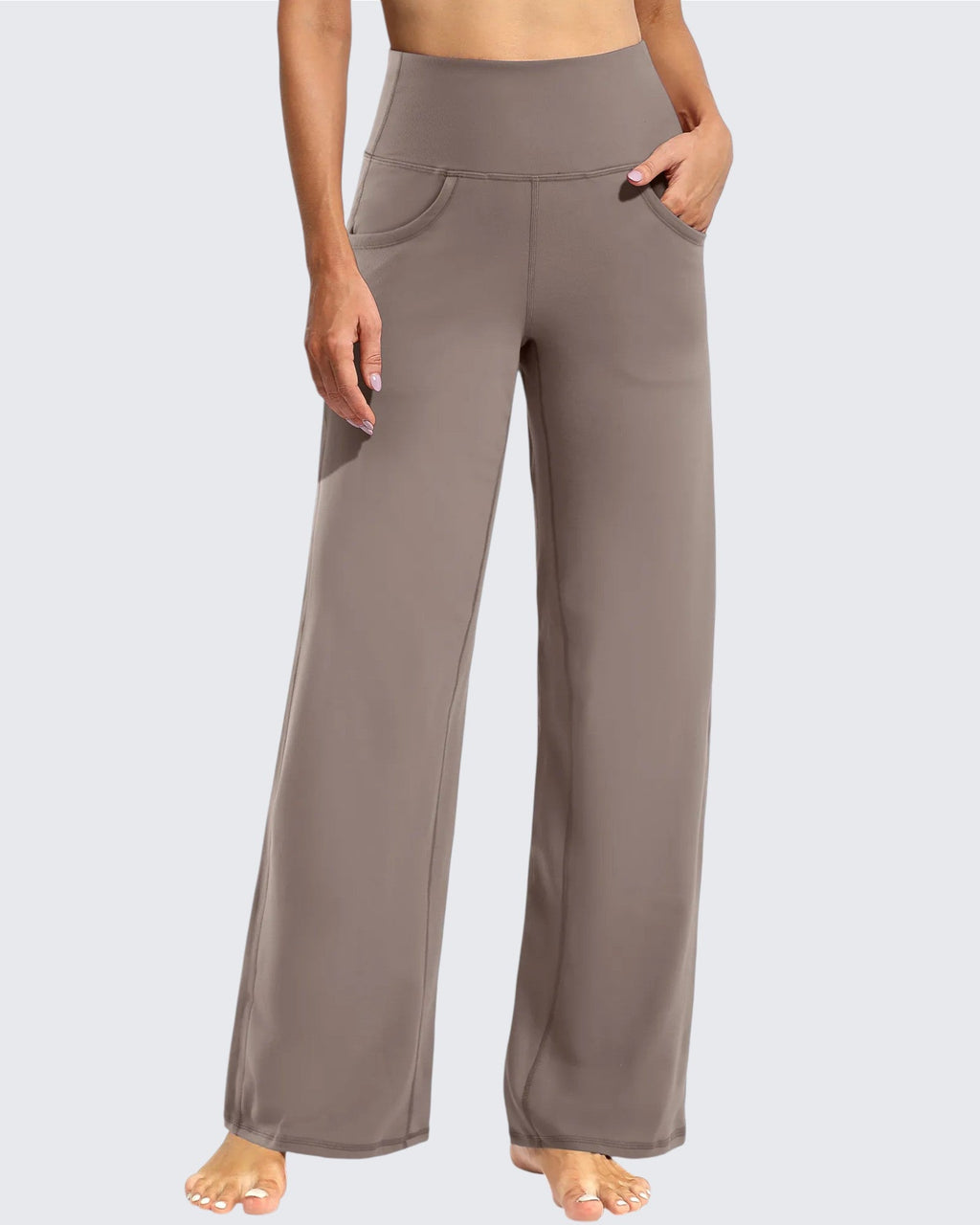 Wide Leg Pants Woman Yoga Pants with Pockets Tall