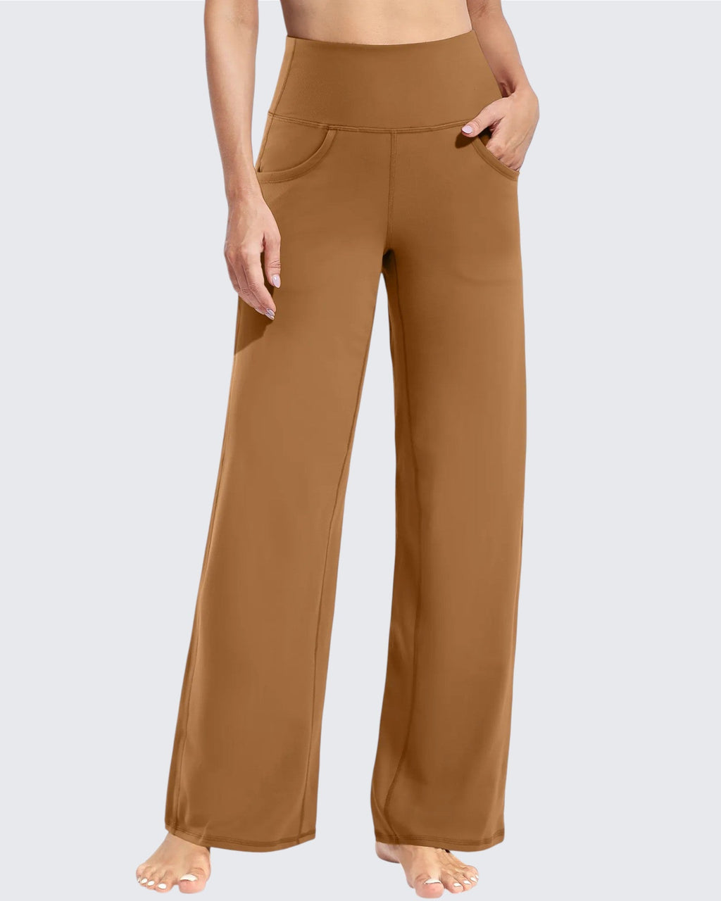 Wide Leg Pants Woman Yoga Pants with Pockets Petite