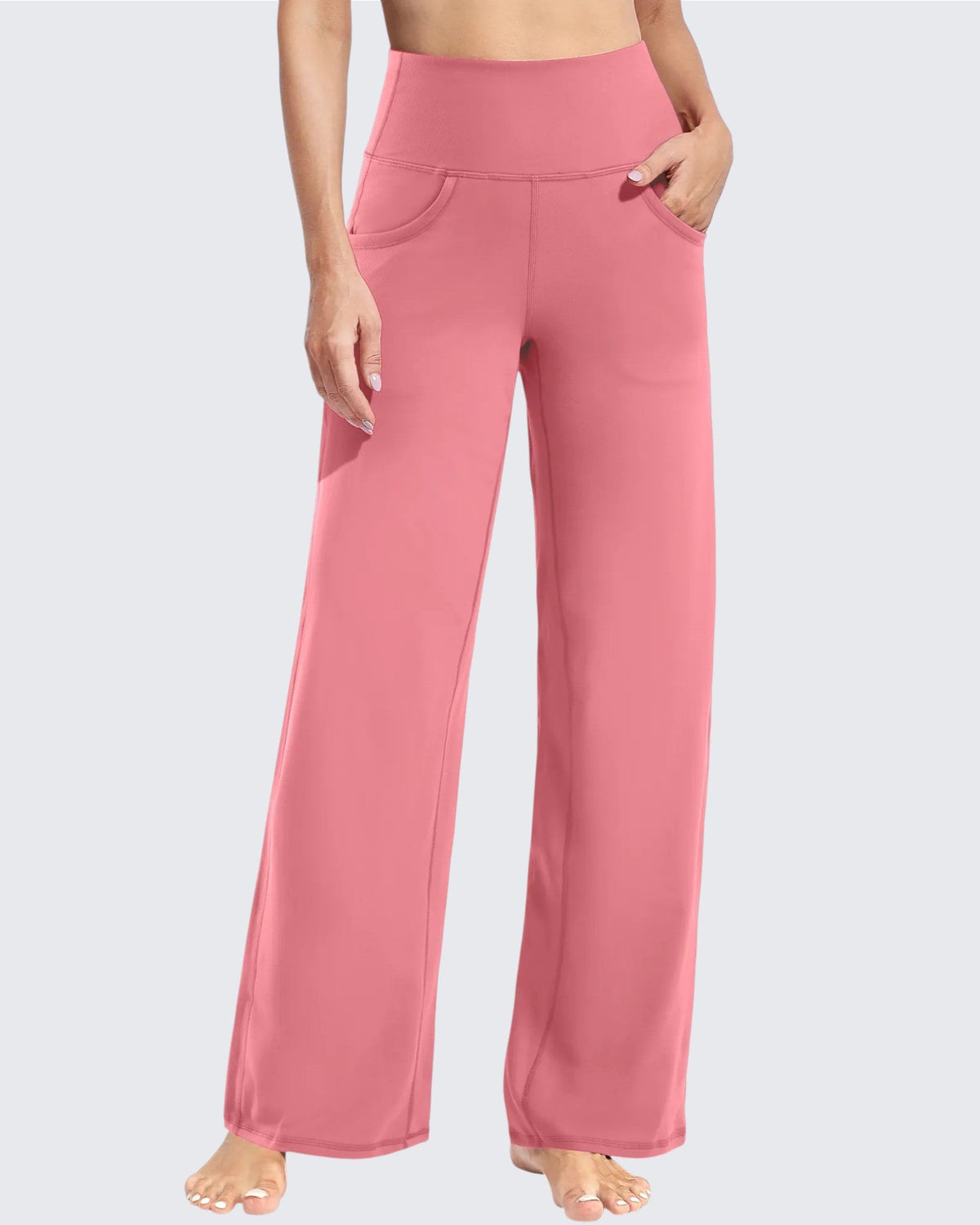 Wide Leg Pants Woman Yoga Pants with Pockets Tall