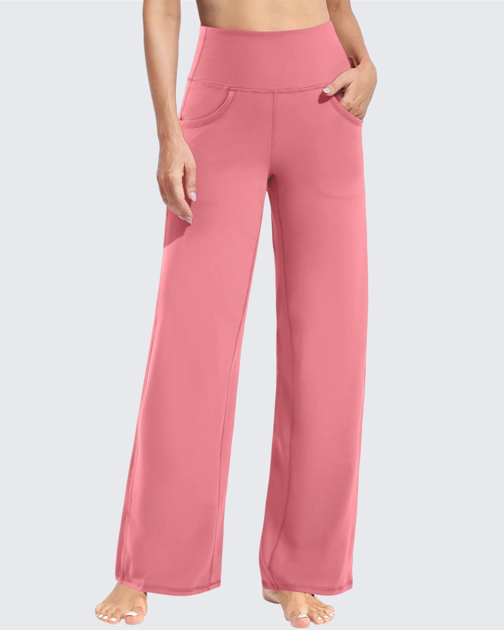 Wide Leg Pants Woman Yoga Pants with Pockets Petite