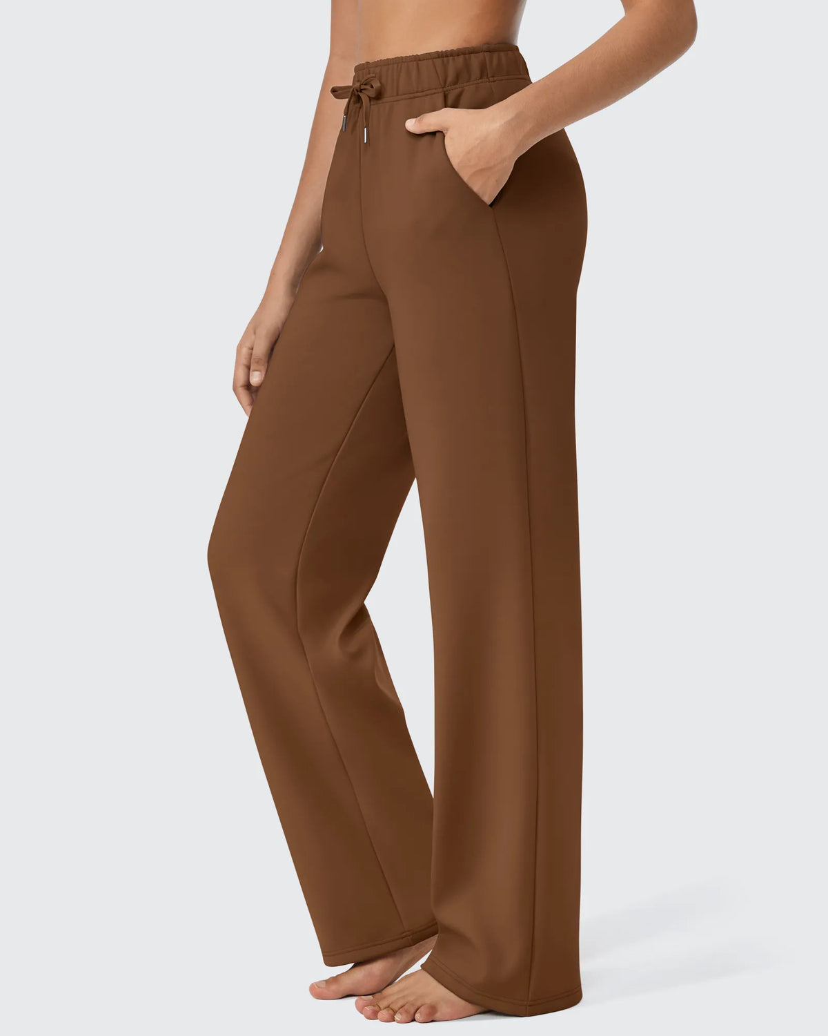 EverGoing Loose Fleece Lined Drawstring Casual Pants Petite