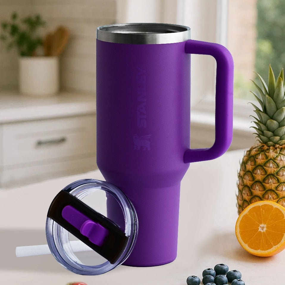 The Quencher ProTour Flip Straw Tumbler With Color Box - Purple