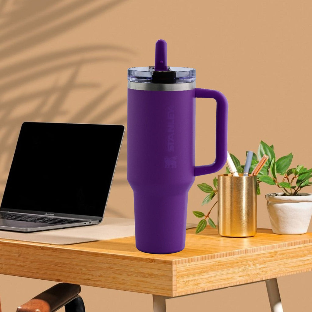 The Quencher ProTour Flip Straw Tumbler With Color Box - Purple