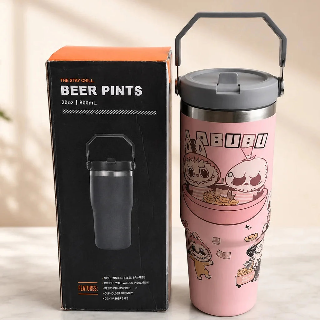 Labubu 30 oz Tumbler - PINK BABUBU