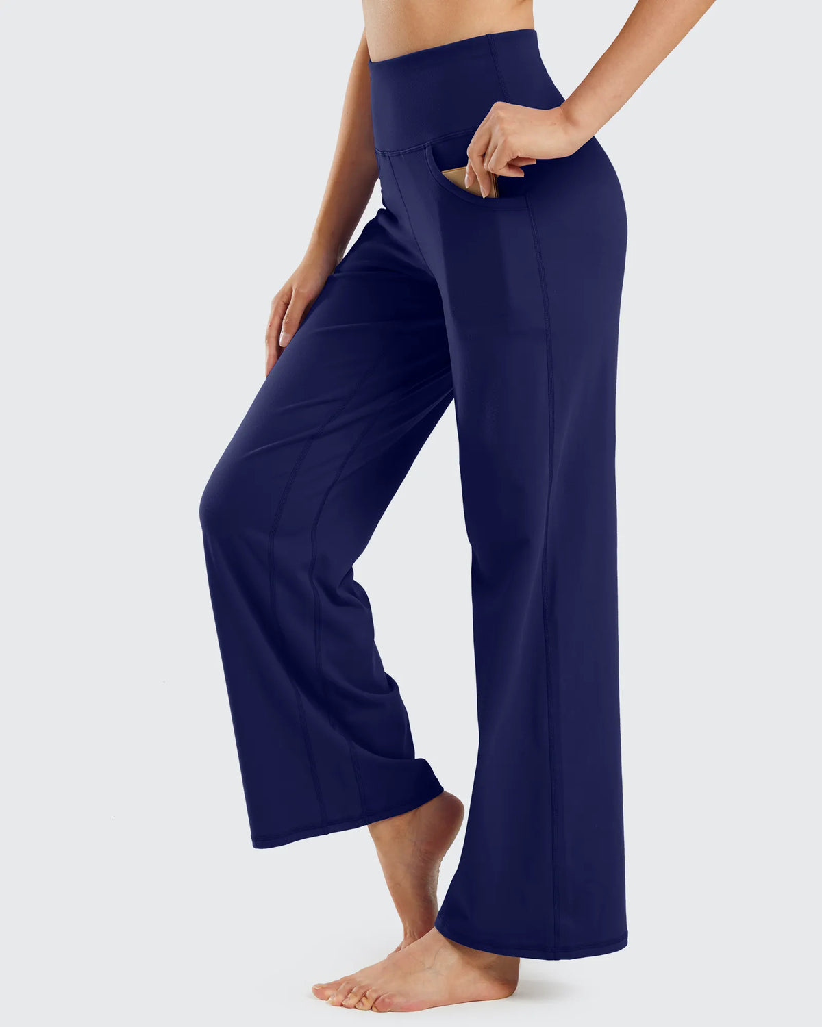 Wide Leg Pants Woman Yoga Pants with Pockets Petite