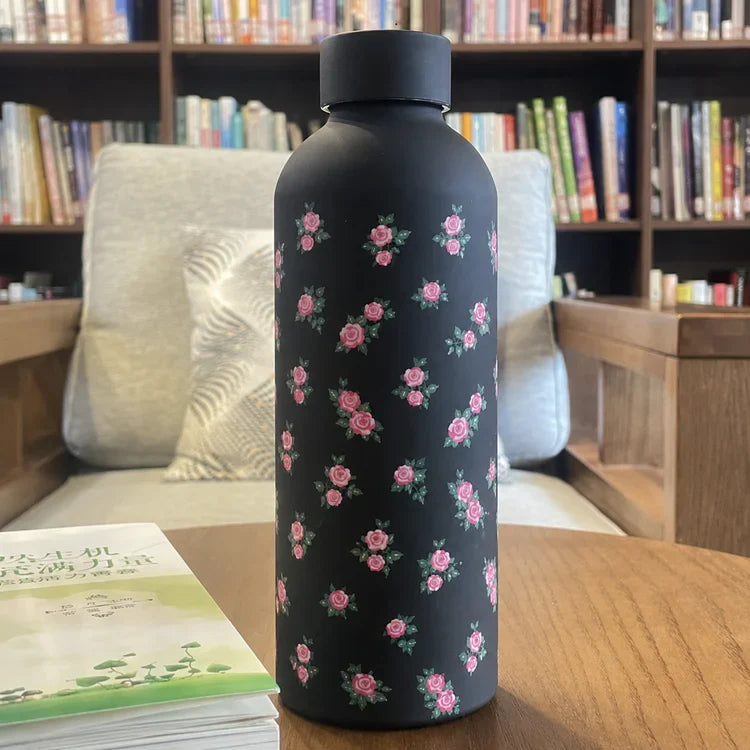 Printed Stainless Steel Insulated Thermos Water Bottle