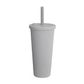 Reusable 650 ml Double Layer Insulated Boba Cup with Straw