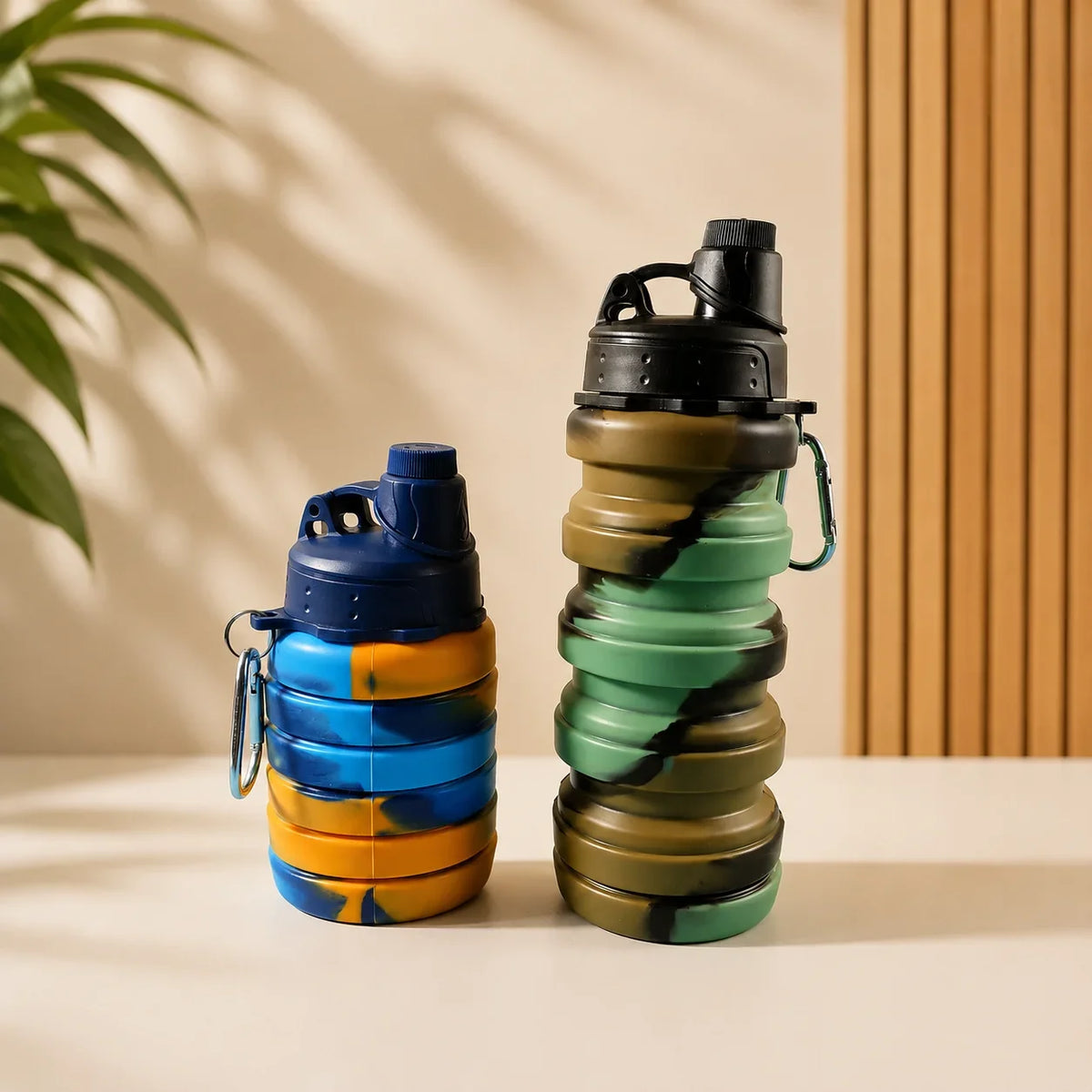Silicone Sports Retractable Water Bottle