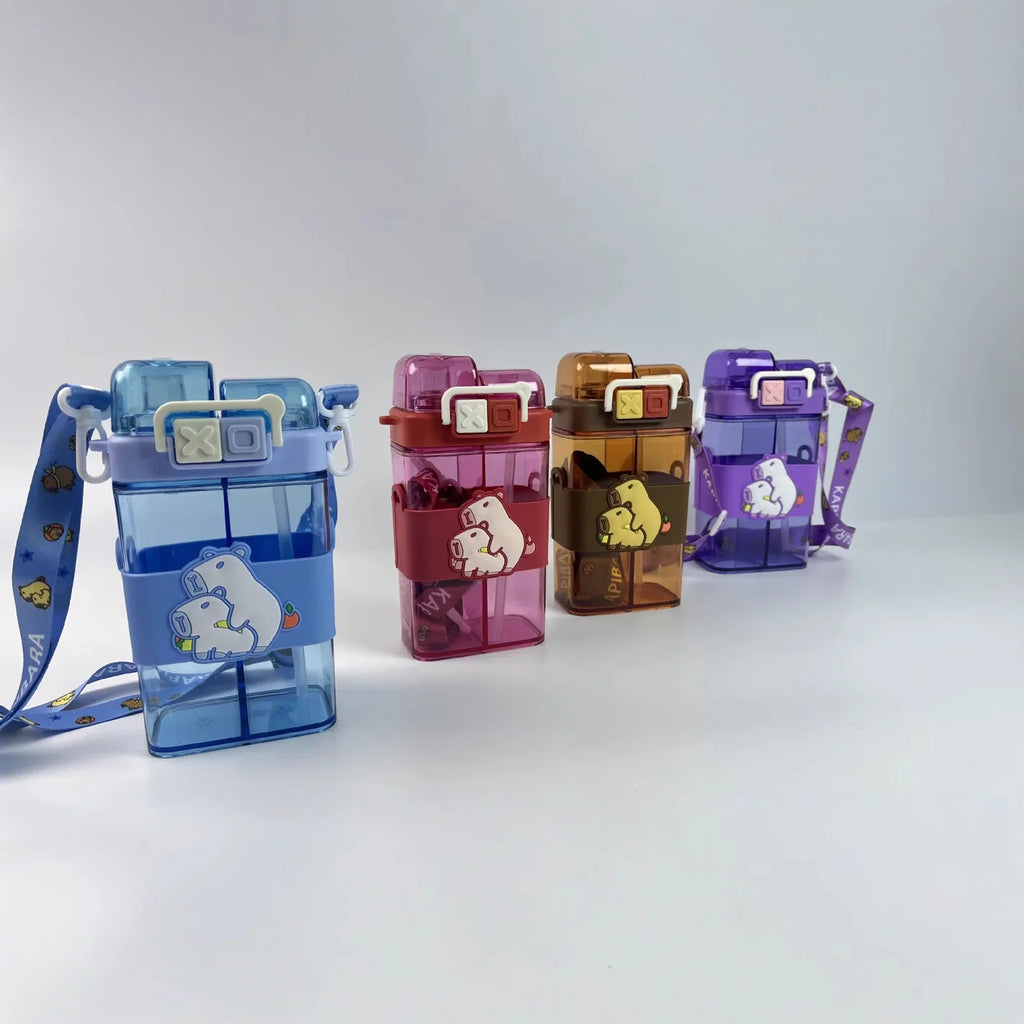 Capybara Double Drink Square Bottle
