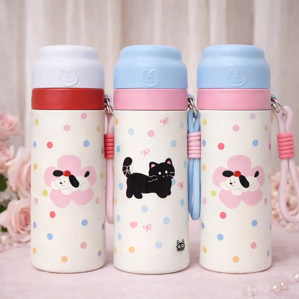 Soothing Colors Cute Steel Thermos Water Cups