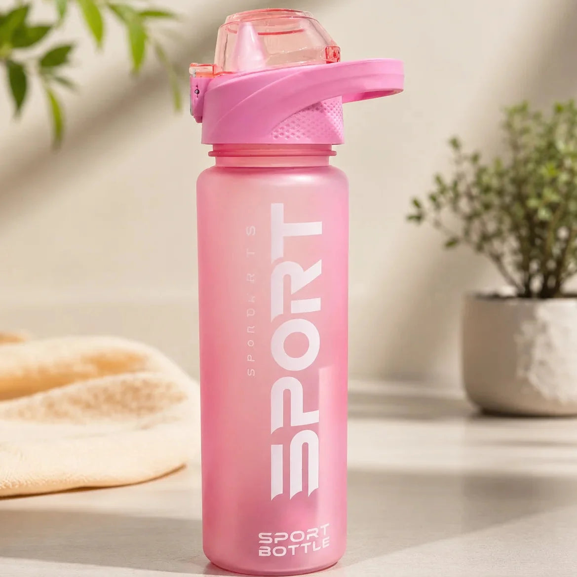 Sports Frosted Water Bottle