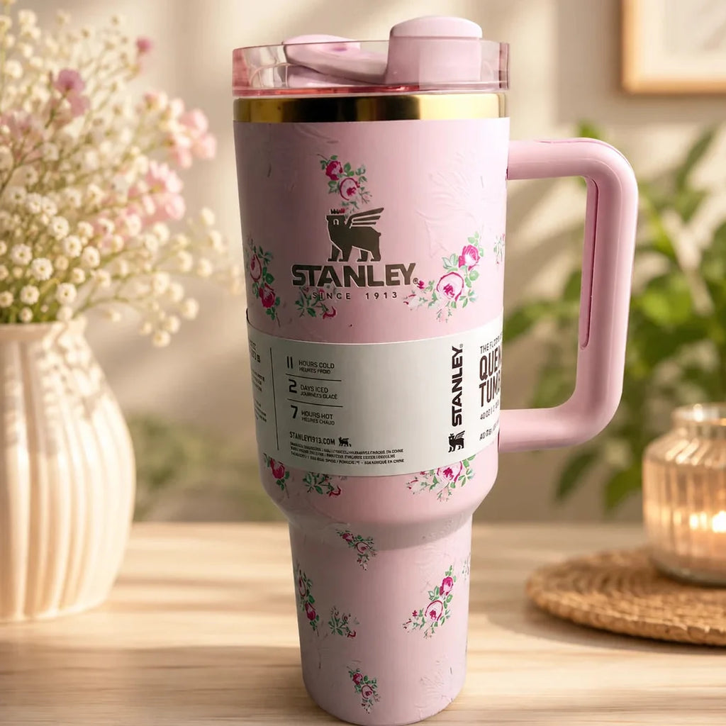 Stanley x Bow Printed Love Shack Tumbler with Bow Topper