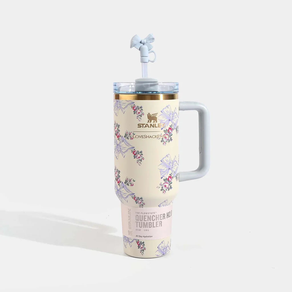 Stanley x Bow Printed Love Shack Tumbler with Bow Topper