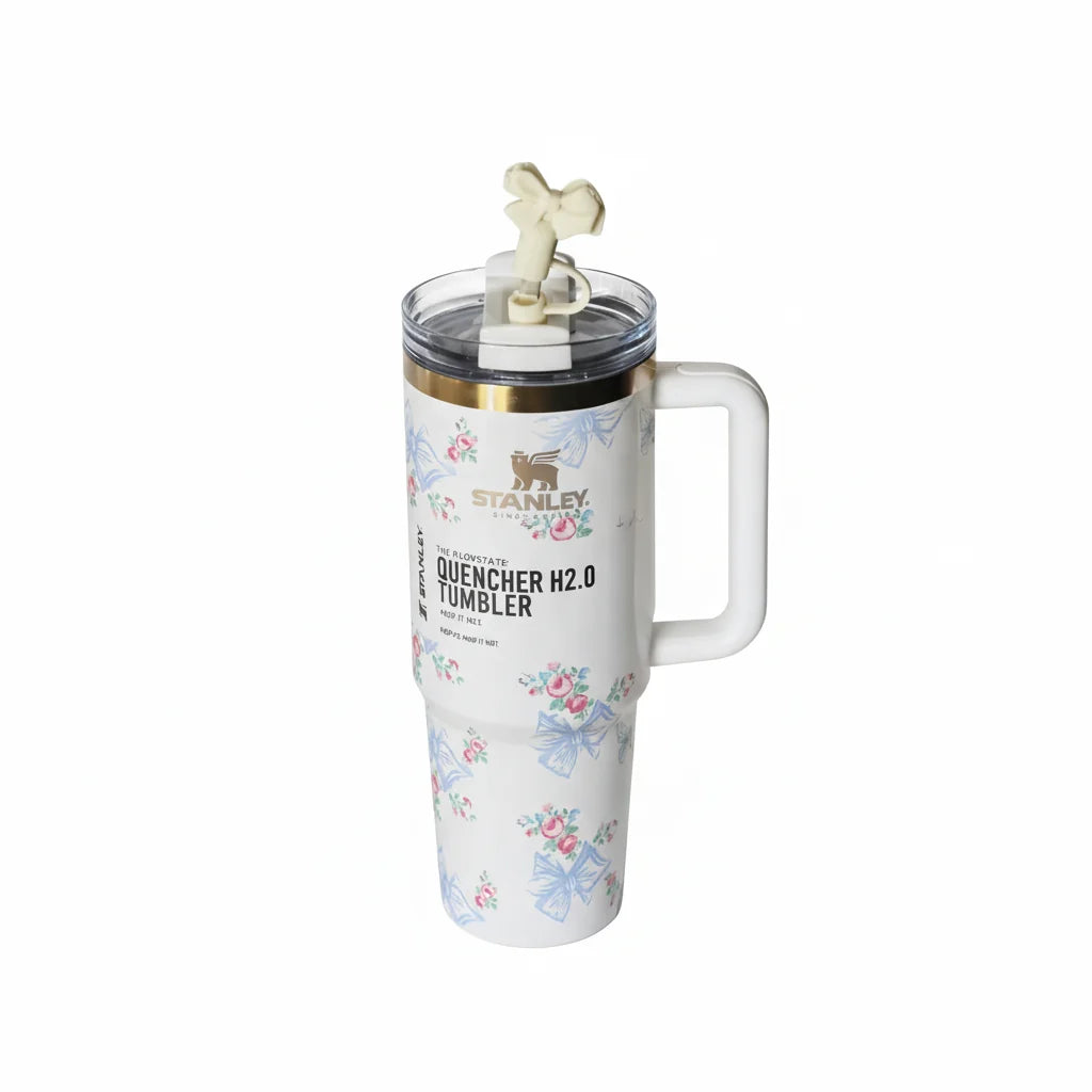 Stanley x Bow Printed Love Shack Tumbler with Bow Topper