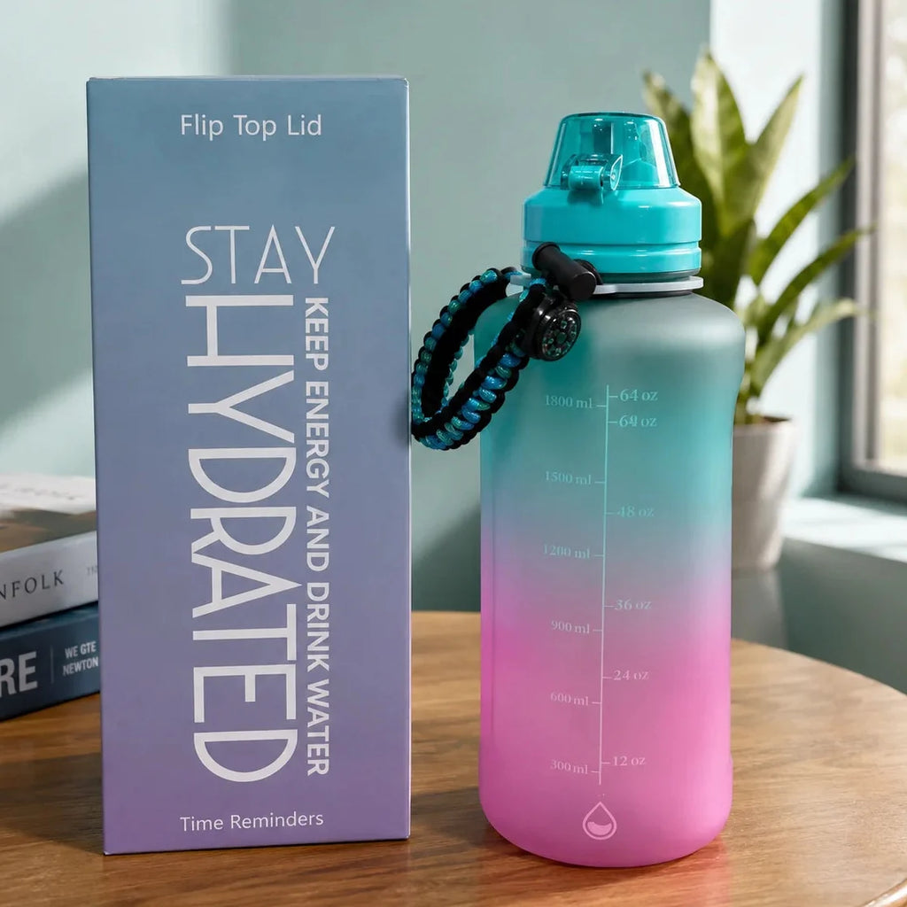 Stay Hydrated Keep Energy Water Bottle with Paracord Handle